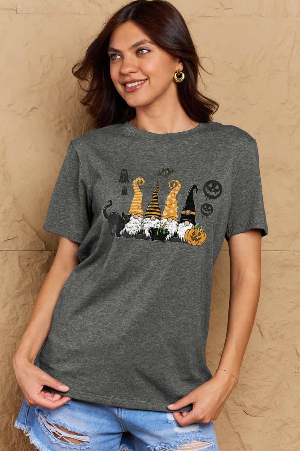 Simply Love Full Size Halloween Theme Graphic Cotton T-Shirt – Trendsi | ClozArt
