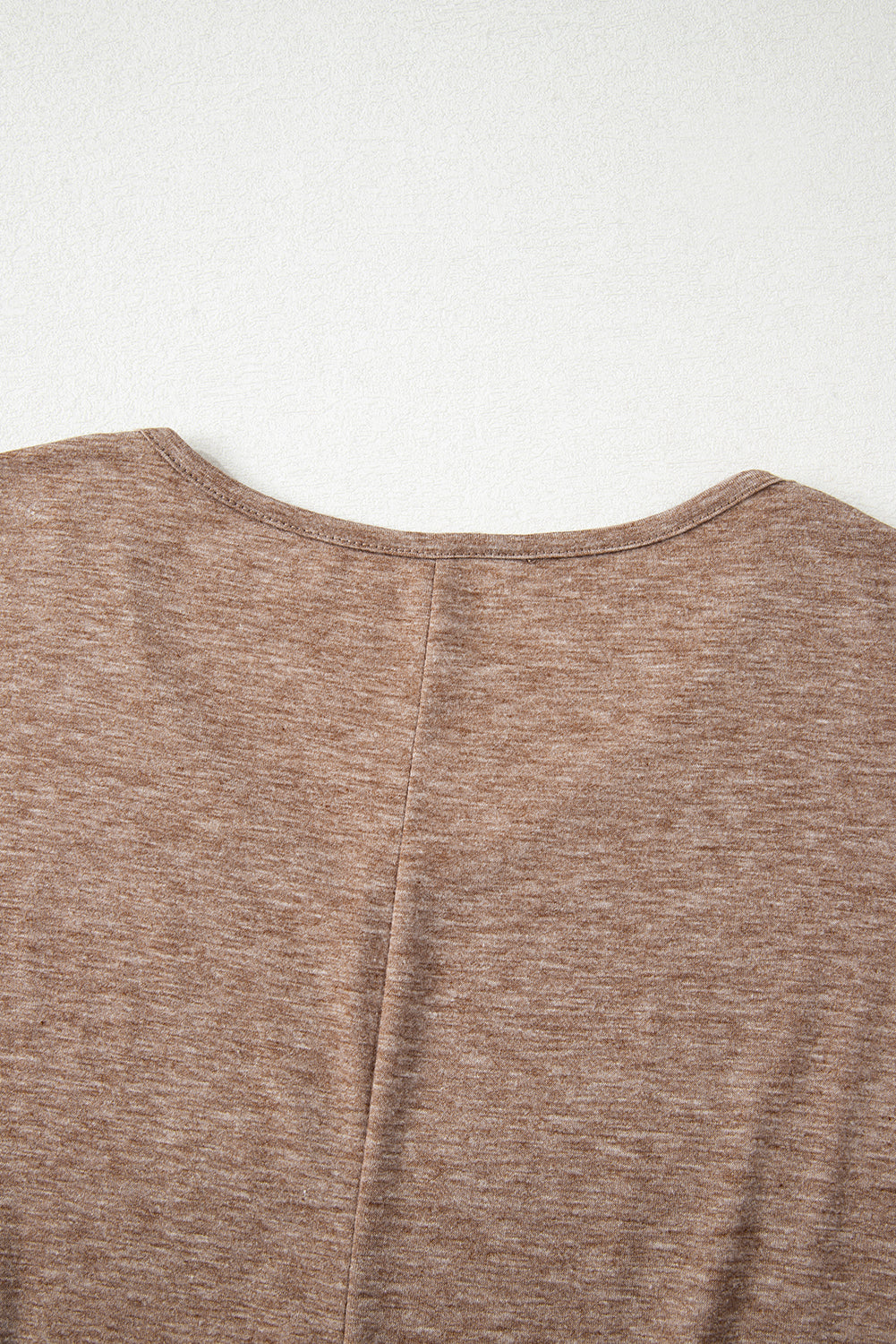 Dune Solid Color V Neck Double Layer Sleeve Loose T-Shirt – Shewin | ClozArt