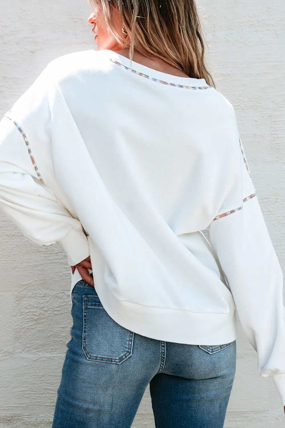 MARDI GRAS Round Neck Long Sleeve Sweatshirt – Trendsi | ClozArt