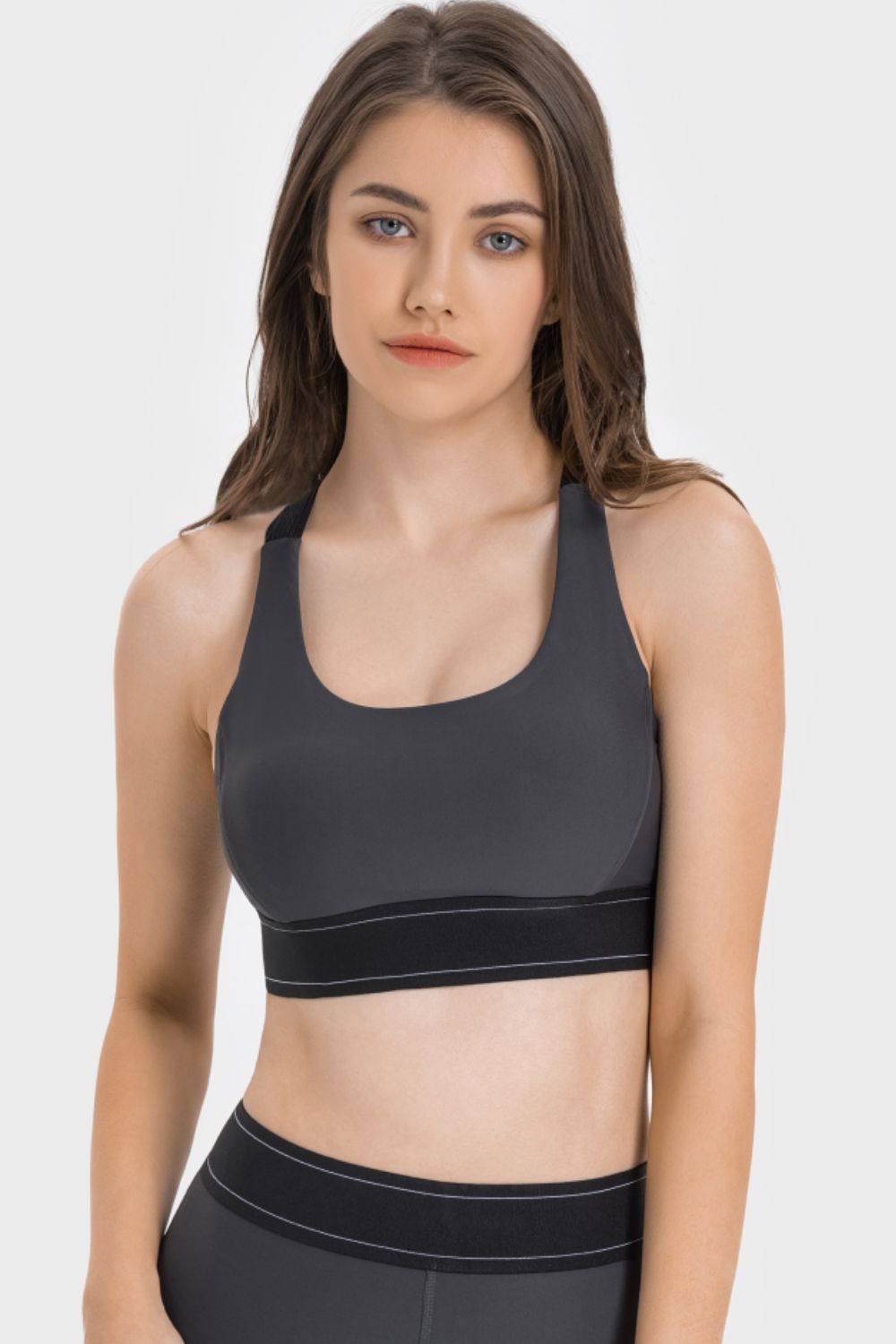 Millennia Contrast Sports Bra – Trendsi | ClozArt