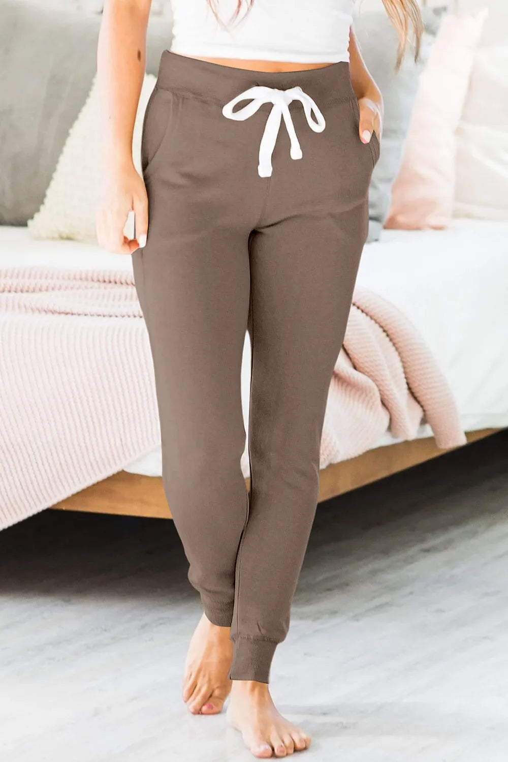 Drawstring Joggers with Pockets – Trendsi | ClozArt