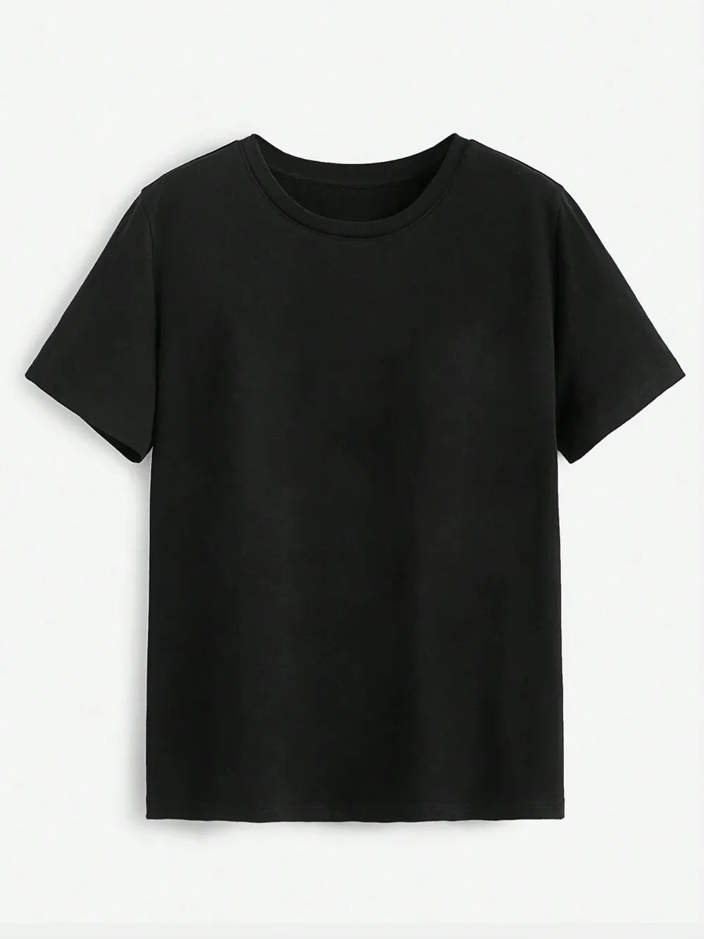 Rose Round Neck Short Sleeve T-Shirt – Trendsi | ClozArt