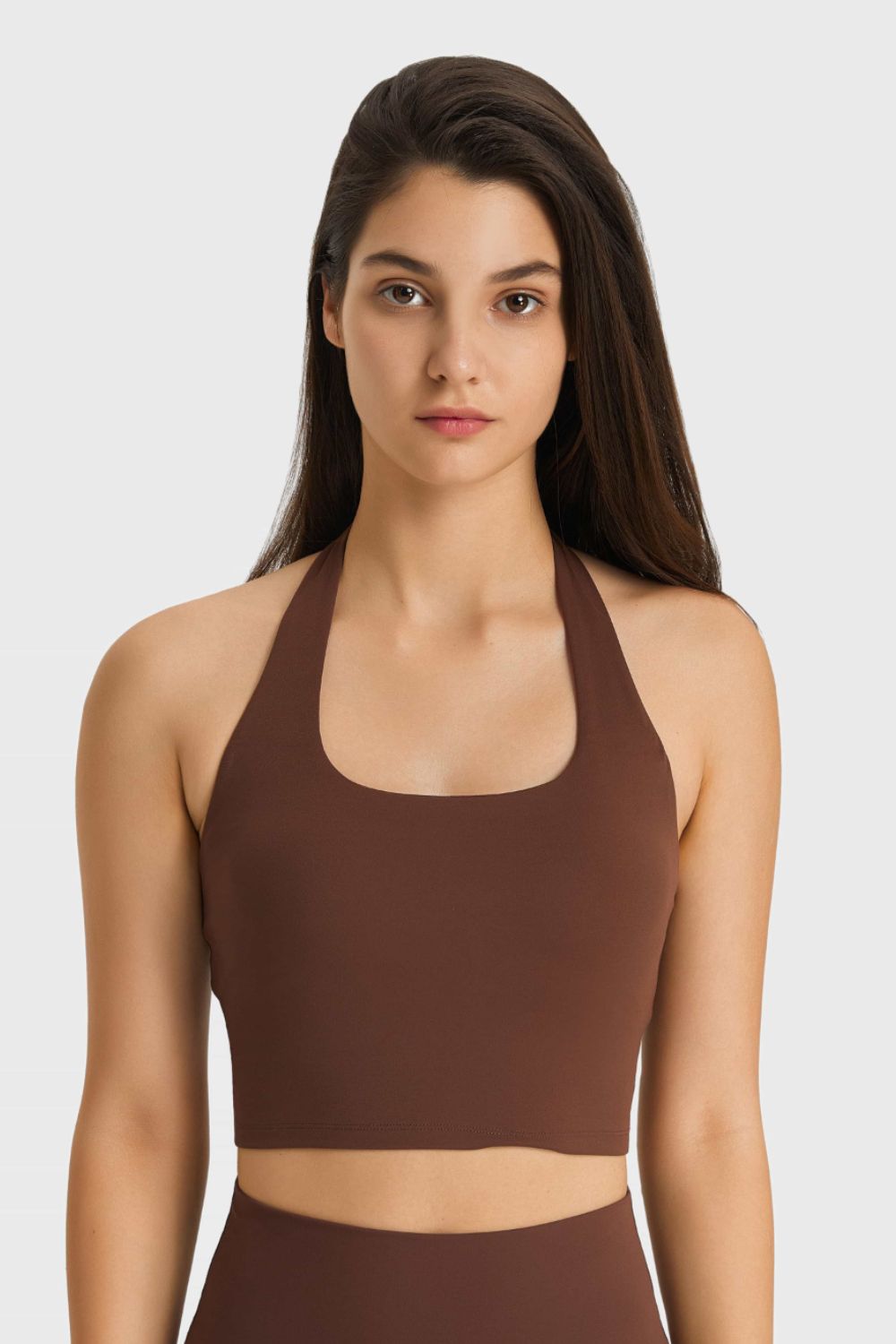 Millennia Breathable Halter Neck Sports Bra – Trendsi | ClozArt