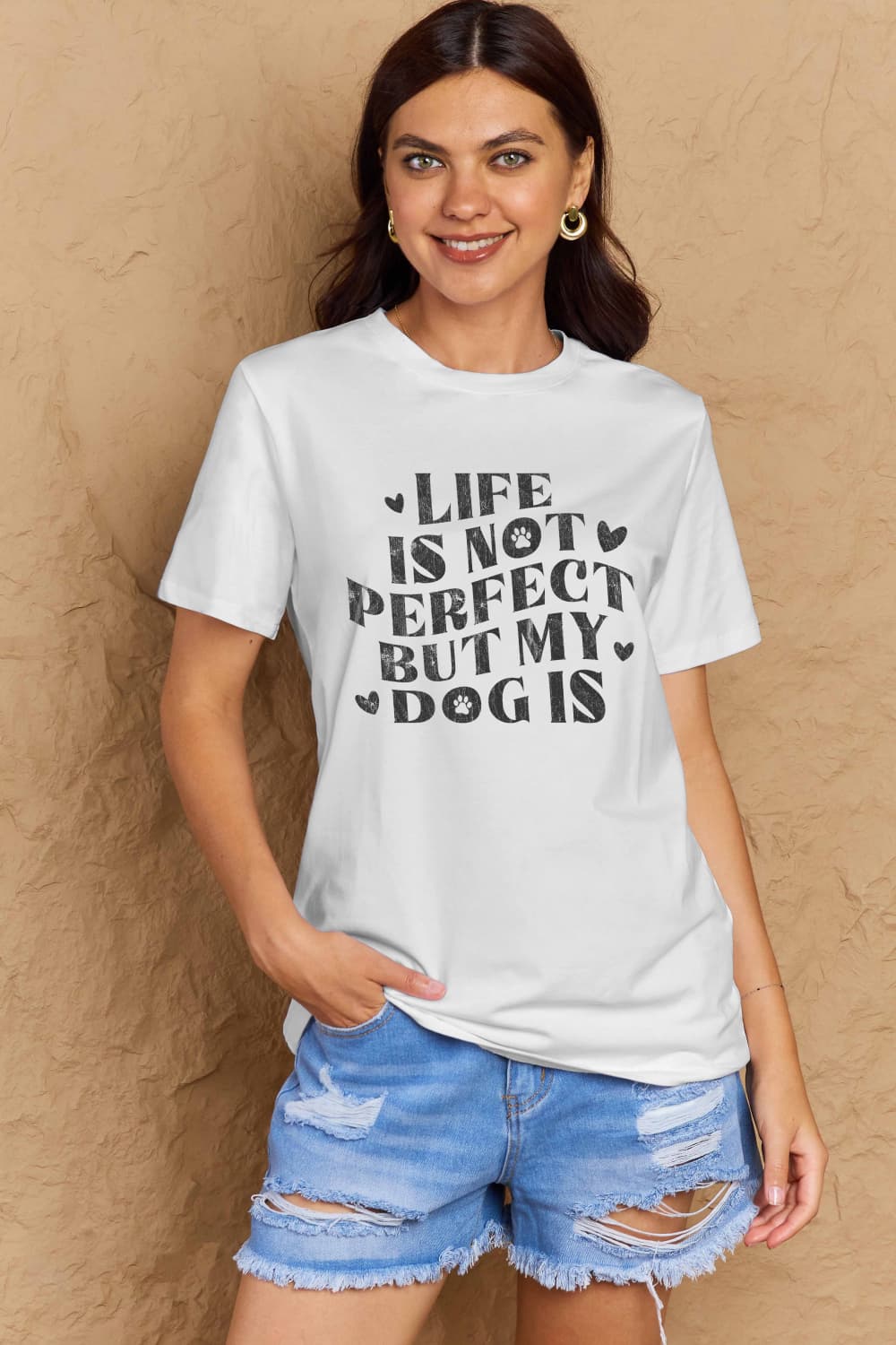 Simply Love Full Size Dog Slogan Graphic Cotton T-Shirt – Trendsi | ClozArt