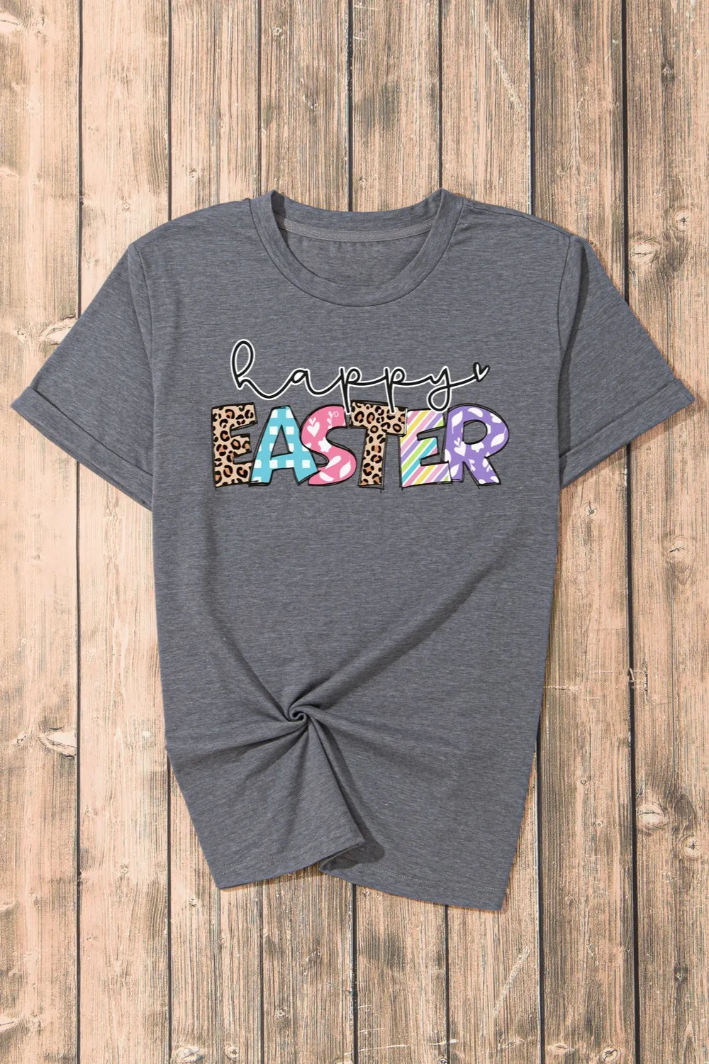 HAPPY EASTER Graphic Short Sleeve T-Shirt – Trendsi | ClozArt