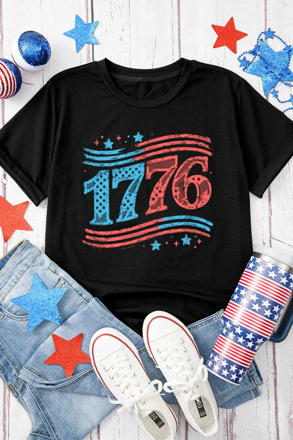 Graphic Round Neck Short Sleeve T-Shirt – Trendsi | ClozArt