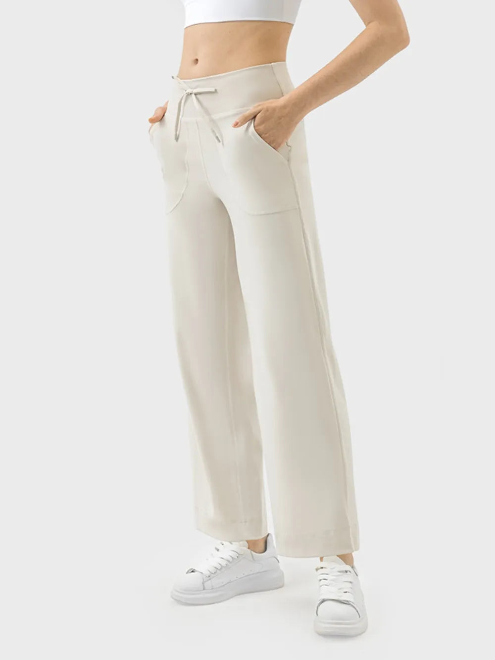 Millennia Drawstring Active Pants with Pockets – Trendsi | ClozArt