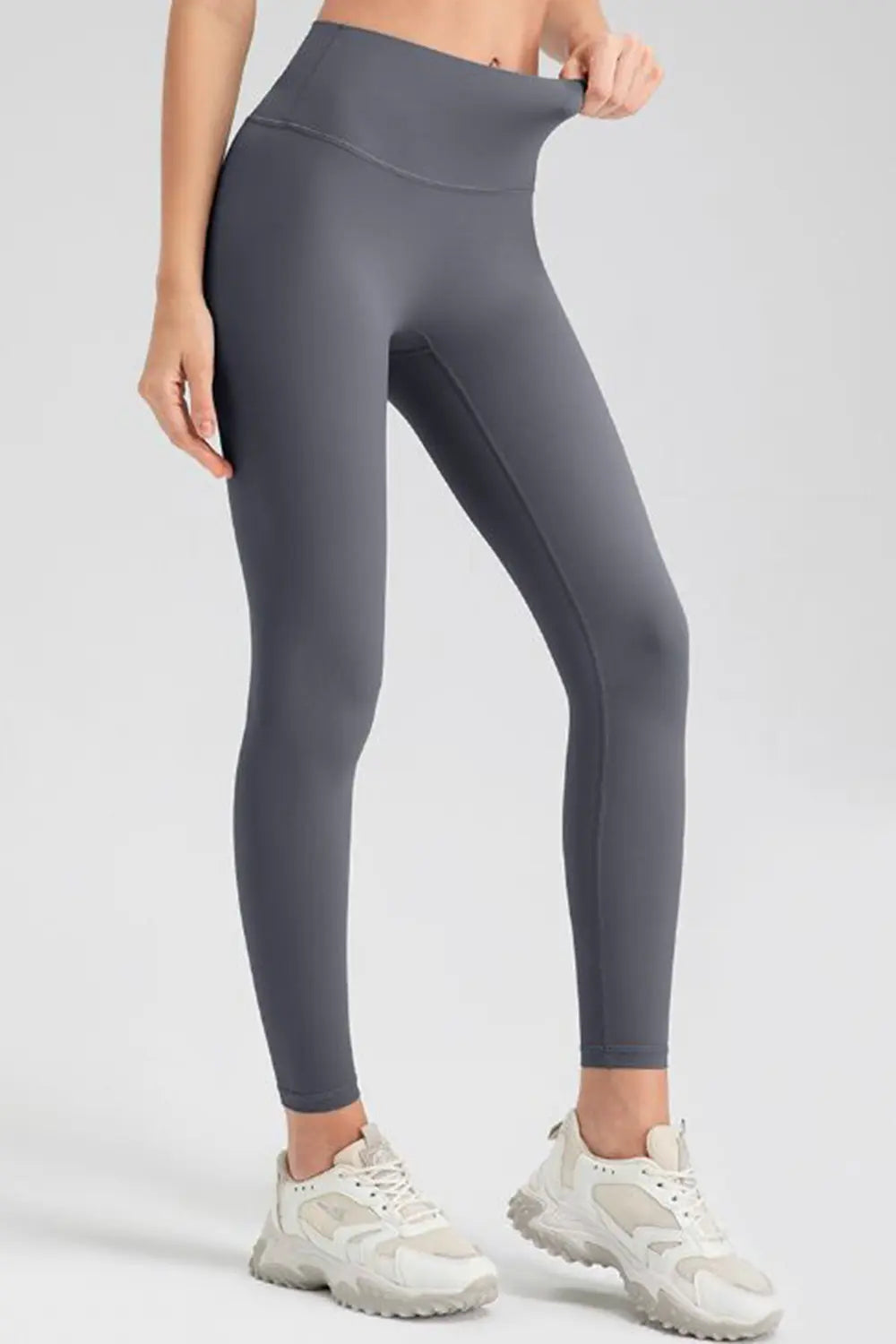 Wide Waistband Sport Leggings – Trendsi | ClozArt