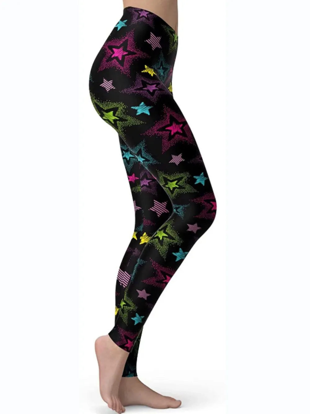 Abstract Print High Waist Active Leggings – Trendsi | ClozArt