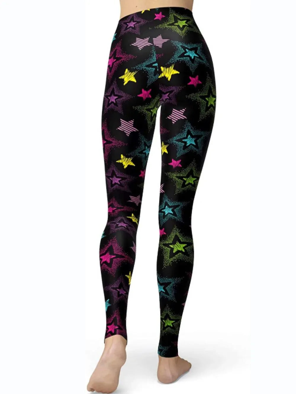 Abstract Print High Waist Active Leggings – Trendsi | ClozArt