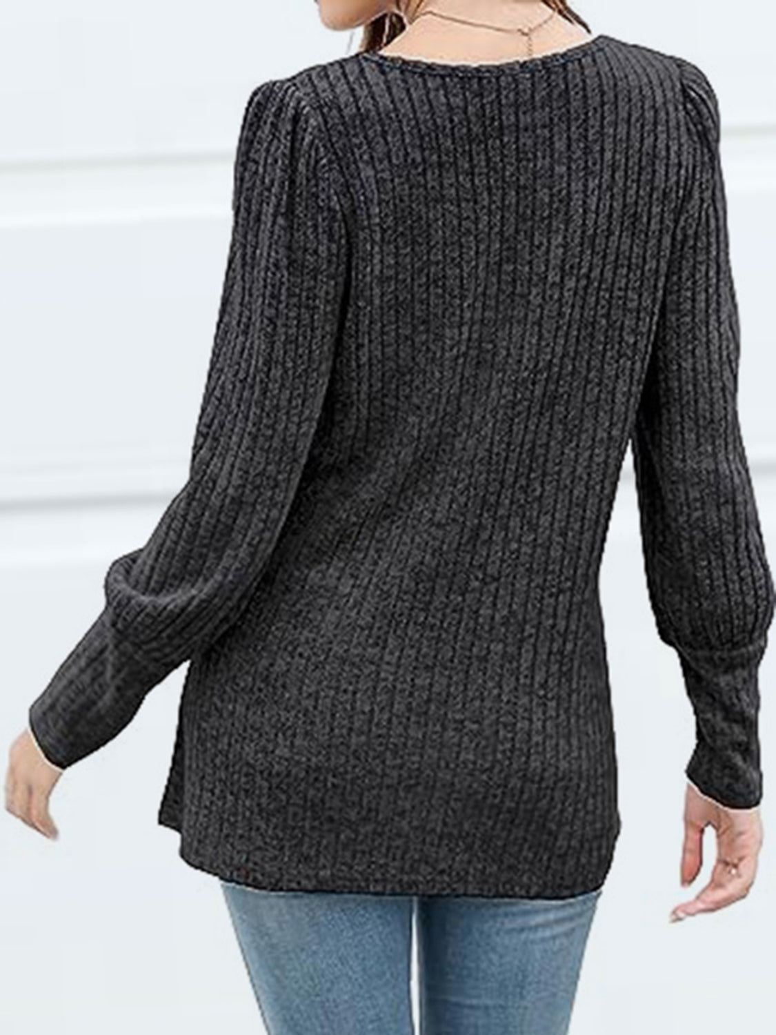 Decorative Button Square Neck Top – Trendsi | ClozArt
