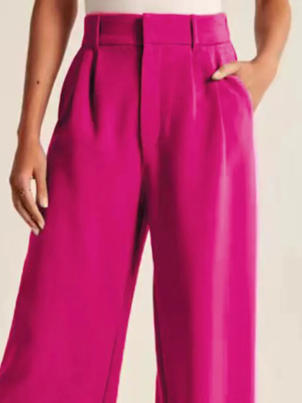 High Waist Wide Leg Pants – Trendsi | ClozArt
