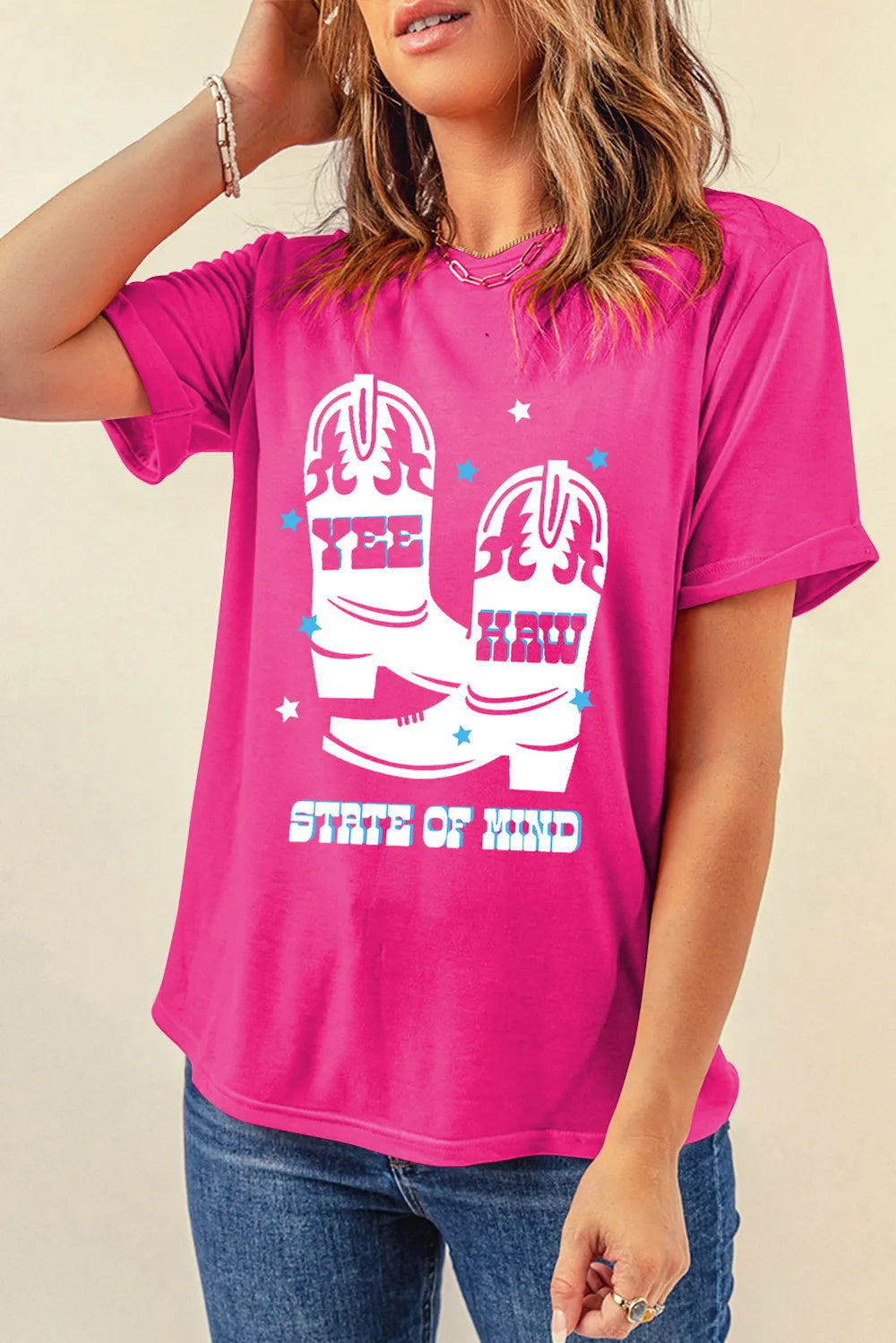 Graphic Round Neck Short Sleeve T-Shirt – Trendsi | ClozArt