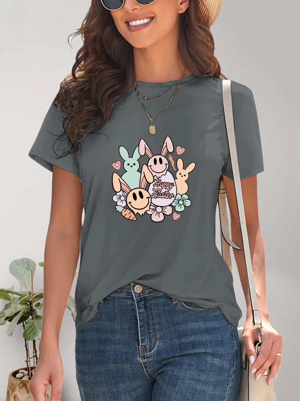 Graphic Round Neck Short Sleeve T-Shirt – Trendsi | ClozArt