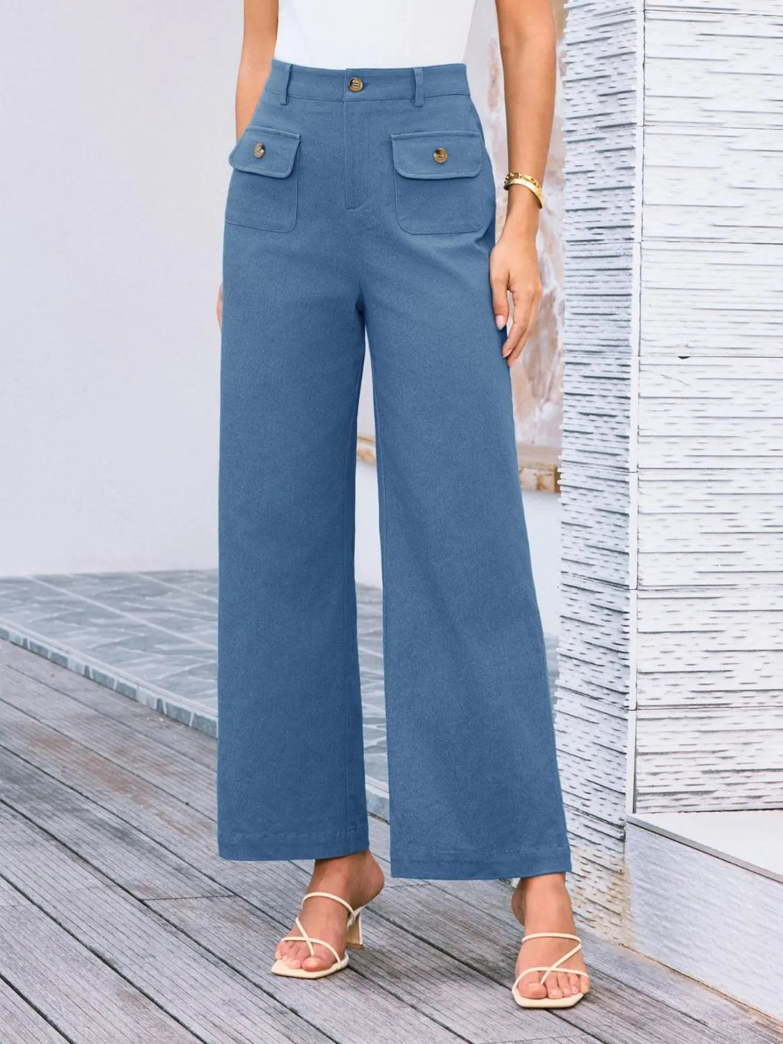 High Waist Wide Leg Pants – Trendsi | ClozArt