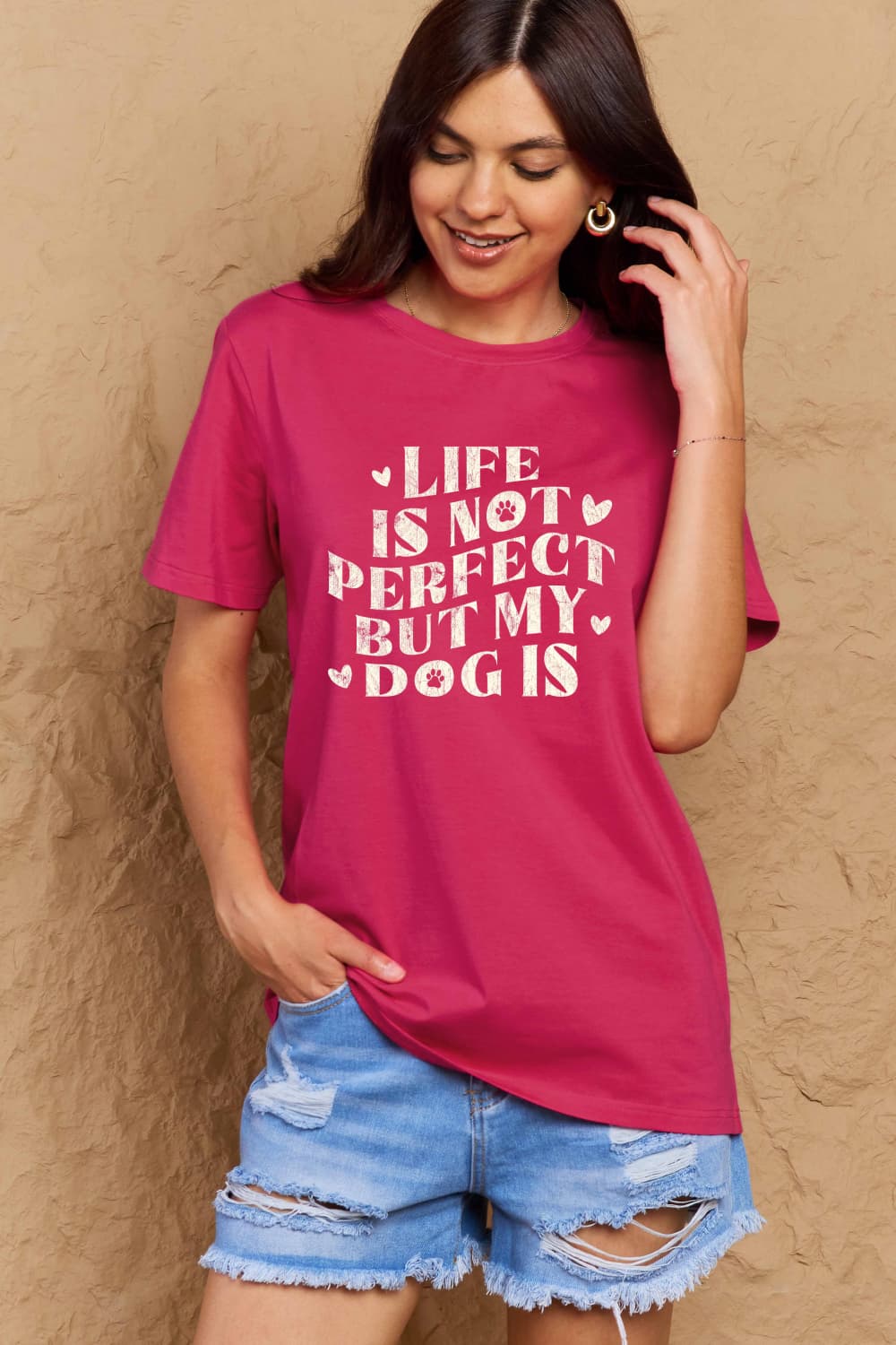 Simply Love Full Size Dog Slogan Graphic Cotton T-Shirt – Trendsi | ClozArt