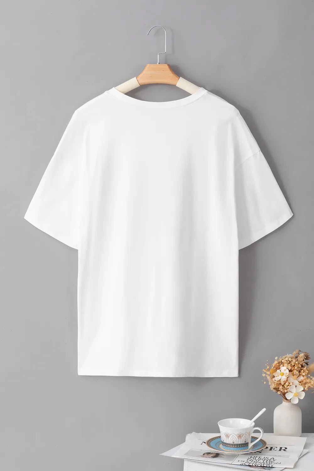 GOOD VIBES Round Neck Half Sleeve T-Shirt – Trendsi | ClozArt