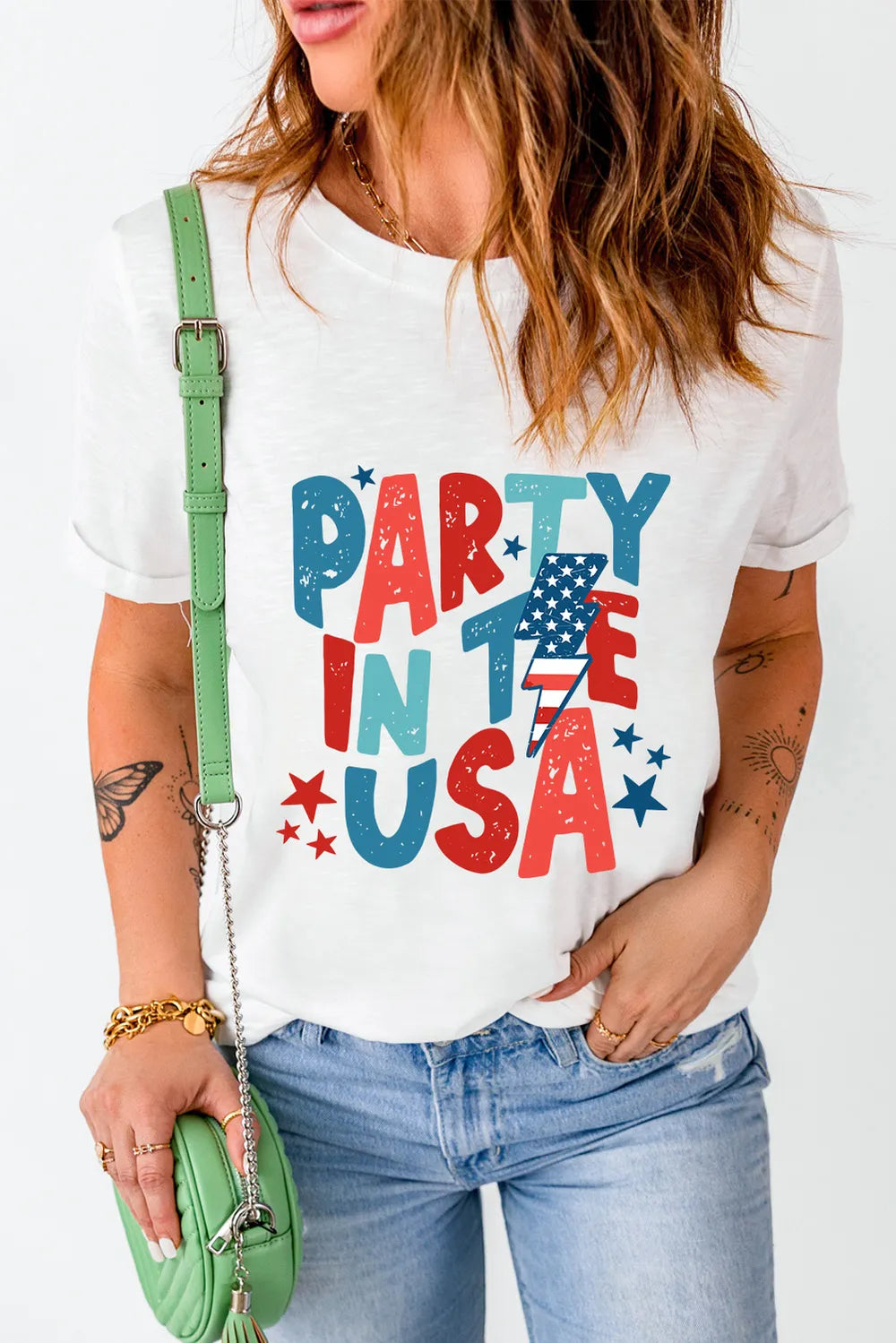 Letter Graphic Round Neck Short Sleeve T-Shirt – Trendsi | ClozArt