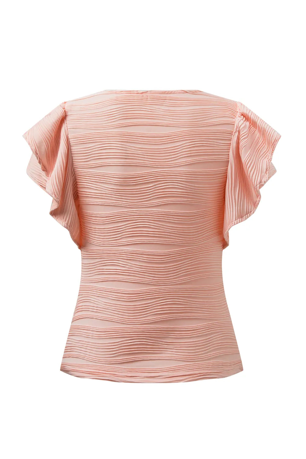 Textured Round Neck Cap Sleeve Top – Trendsi | ClozArt