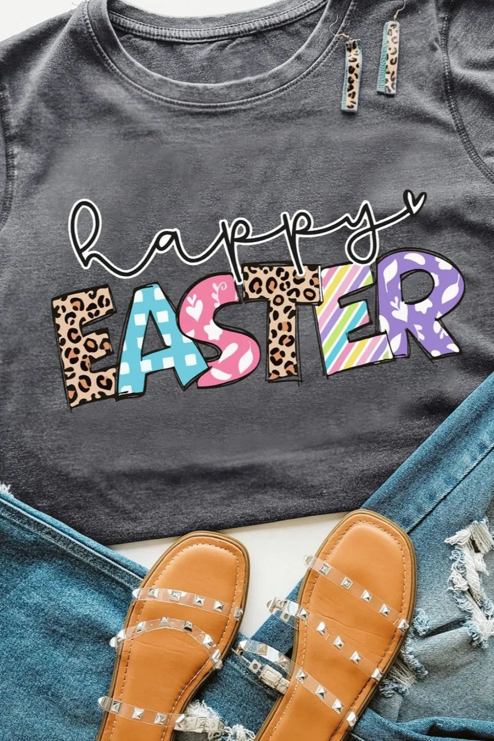 HAPPY EASTER Graphic Short Sleeve T-Shirt – Trendsi | ClozArt