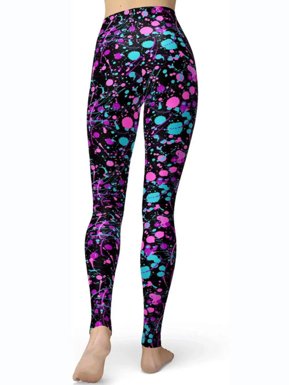 Abstract Print High Waist Active Leggings – Trendsi | ClozArt