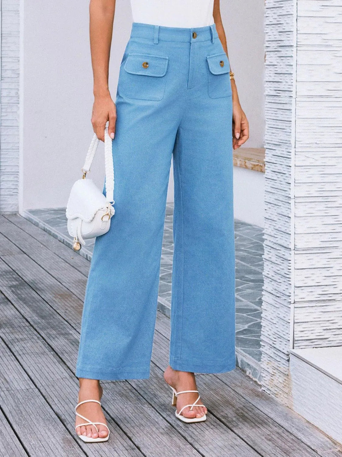 High Waist Wide Leg Pants – Trendsi | ClozArt