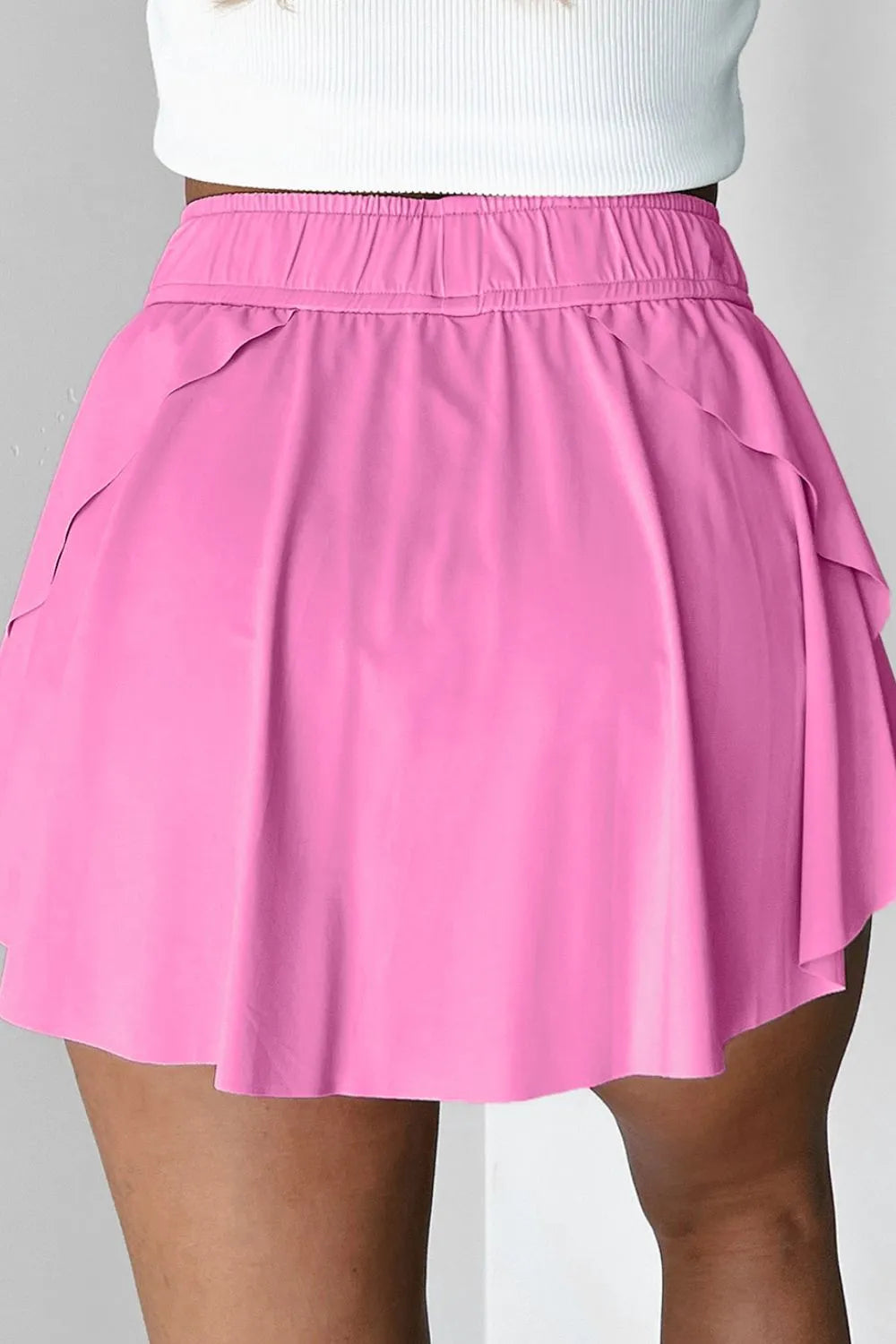 Drawstring High Waist Lined Active Skorts – Trendsi | ClozArt