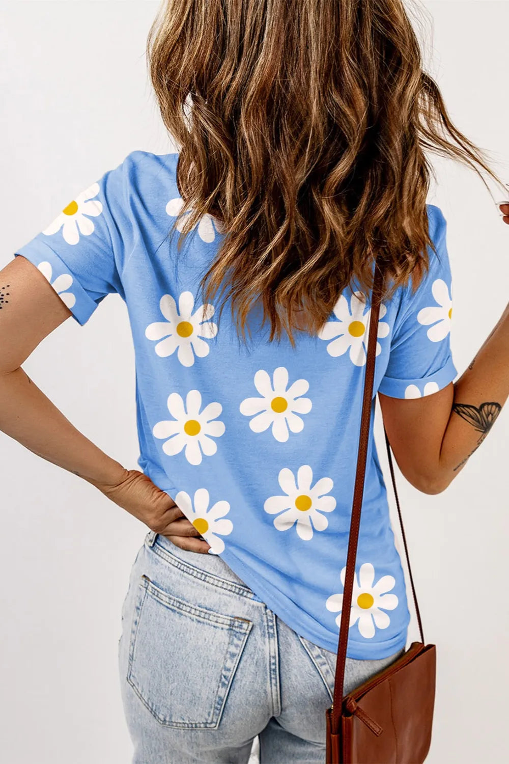 Printed Round Neck Short Sleeve T-Shirt – Trendsi | ClozArt