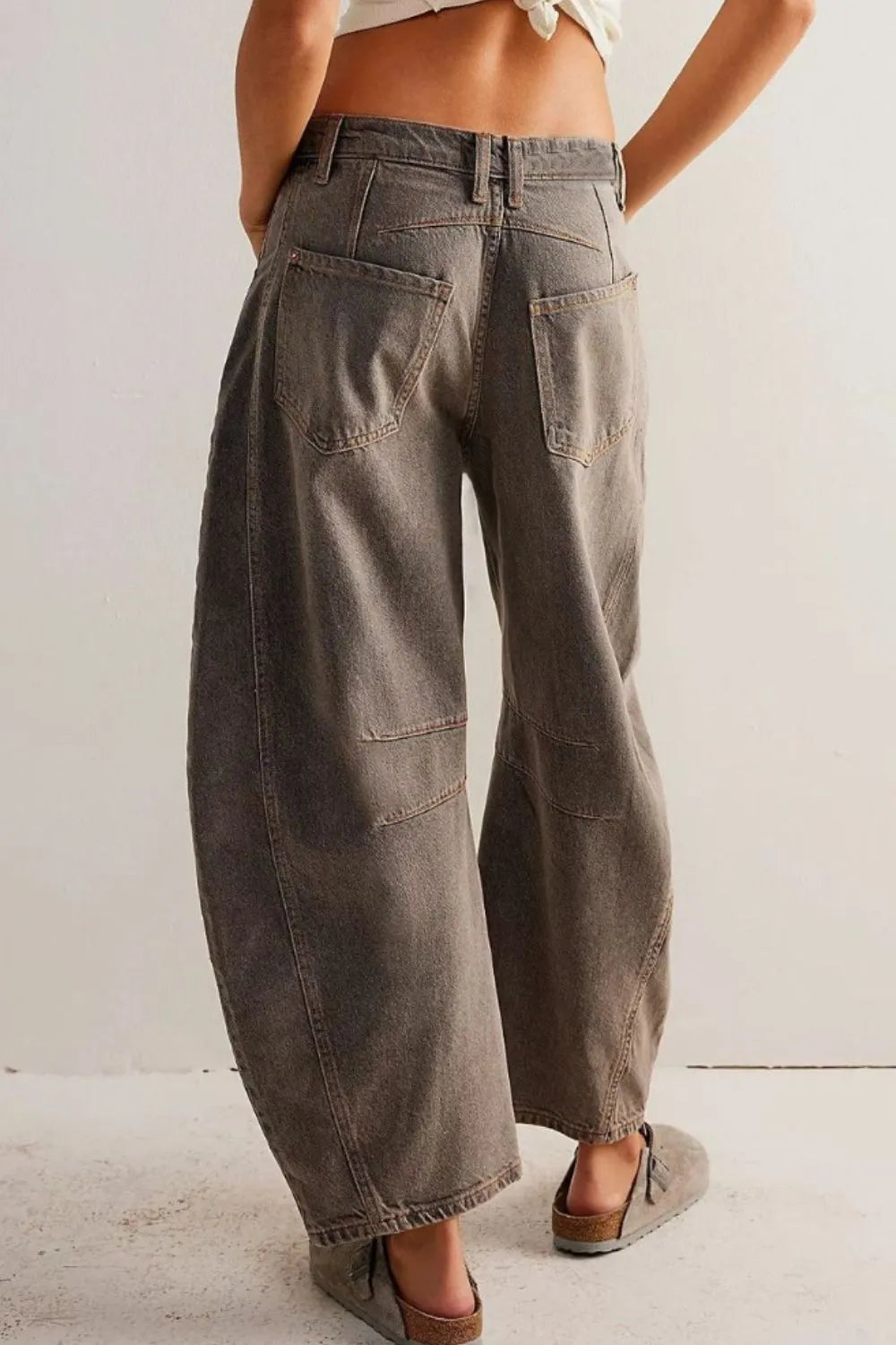 Wide Leg Jeans with Pockets – Trendsi | ClozArt