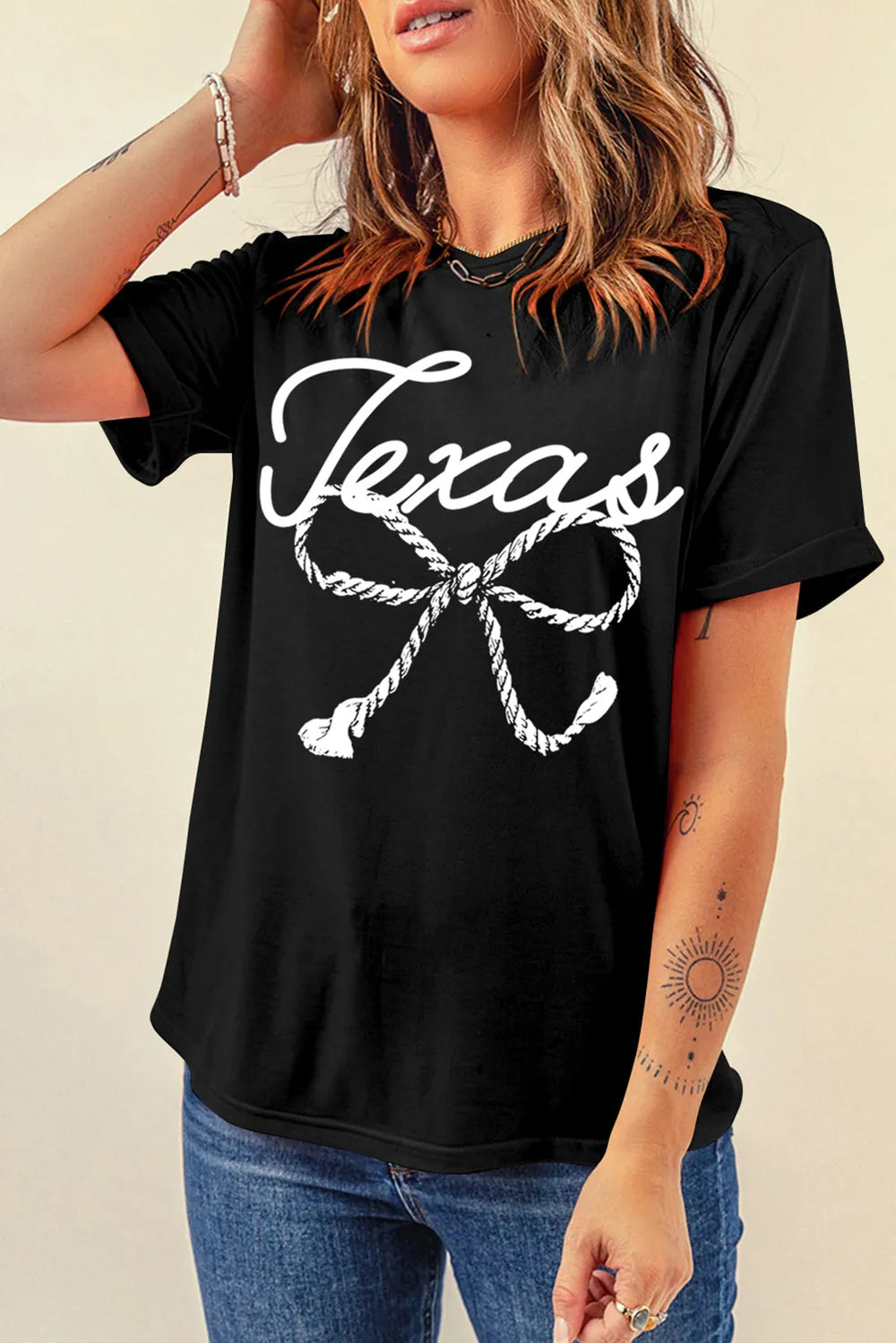 Graphic Round Neck Short Sleeve T-Shirt – Trendsi | ClozArt