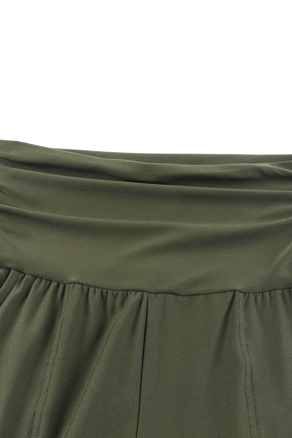 High-Rise Wide Waistband Joggers – Trendsi | ClozArt