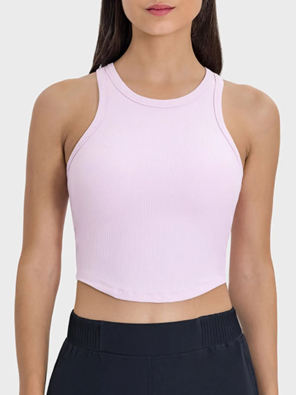 Millennia Round Neck Racerback Active Tank – Trendsi | ClozArt