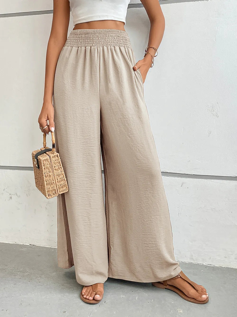 Perfee Wide Leg Pants with Pockets – Trendsi | ClozArt