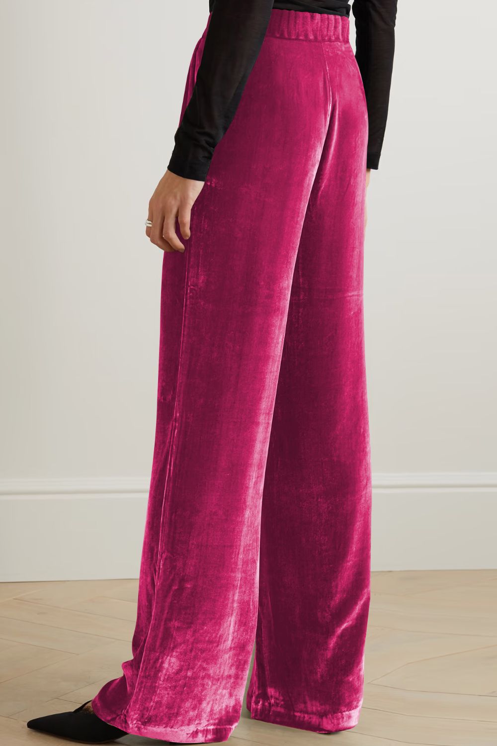 Loose Fit High Waist Long Pants with Pockets – Trendsi | ClozArt