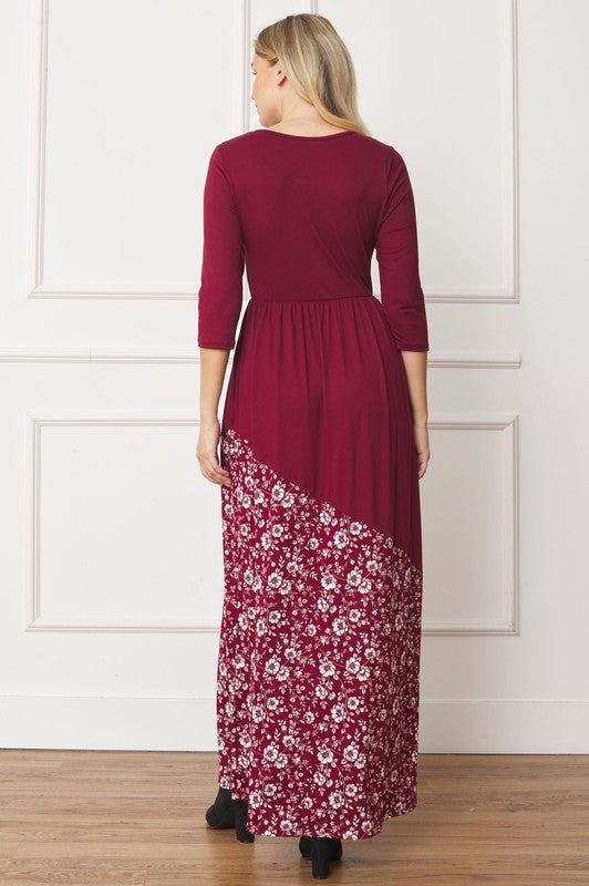 Asymmetrical Leopard Accent Maxi Dress – EG fashion | ClozArt