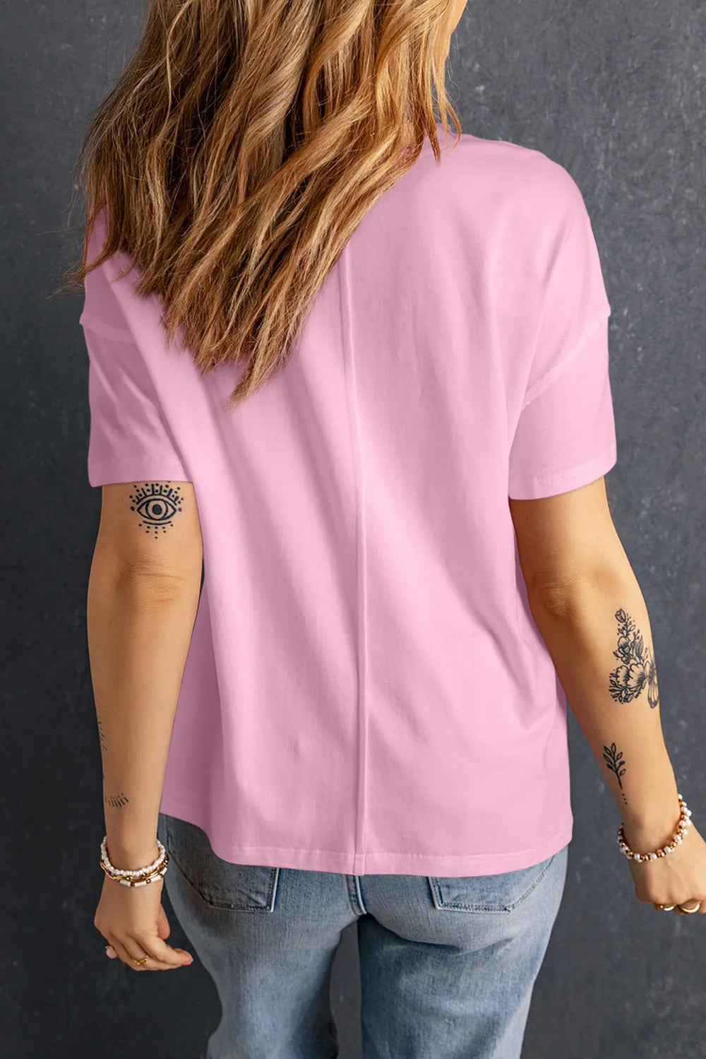 Star Round Neck Short Sleeve T-Shirt – Trendsi | ClozArt