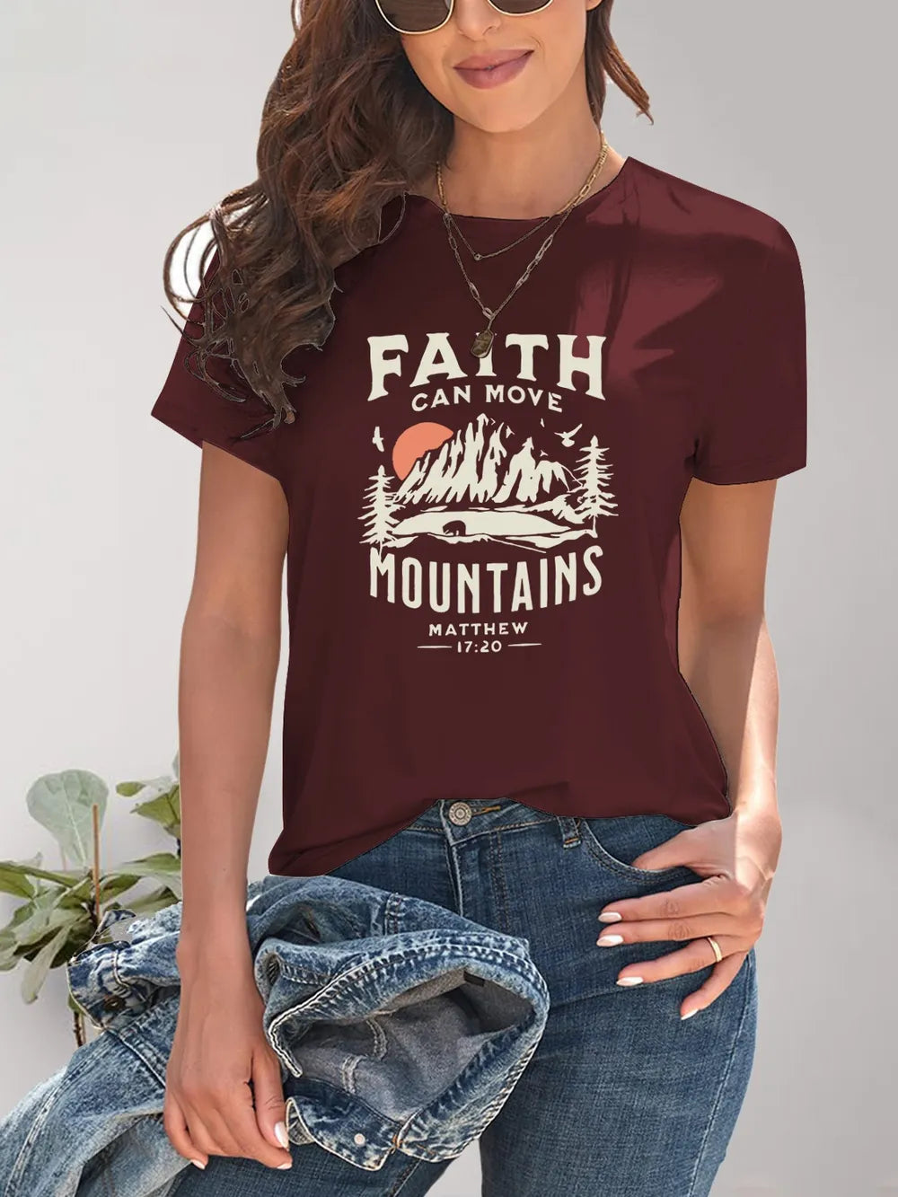 Graphic Round Neck Short Sleeve T-Shirt – Trendsi | ClozArt