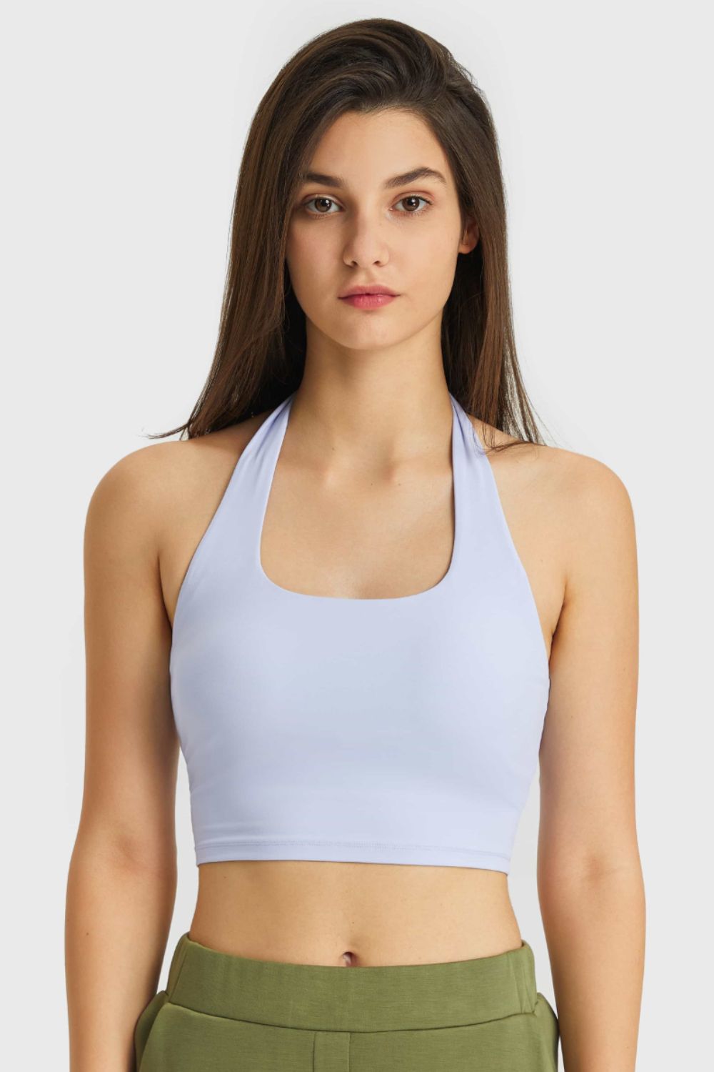 Millennia Breathable Halter Neck Sports Bra – Trendsi | ClozArt
