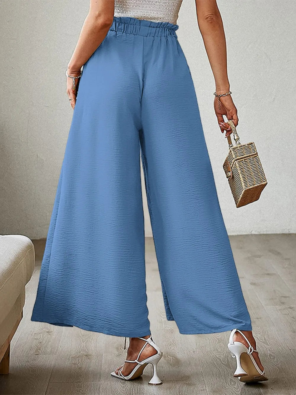Tied Slit Wide Leg Pants – Trendsi | ClozArt