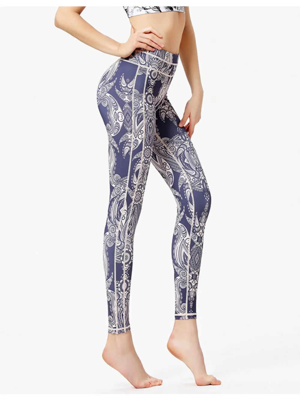 Printed Active High Waist Leggings – Trendsi | ClozArt