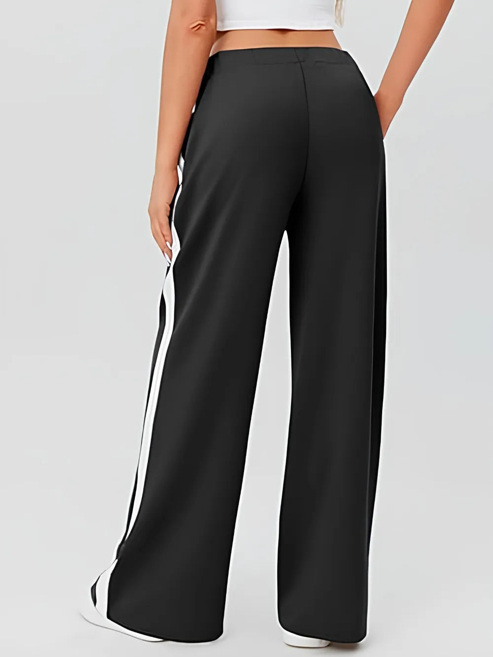 Side Striped Wide Leg Pants – Trendsi | ClozArt