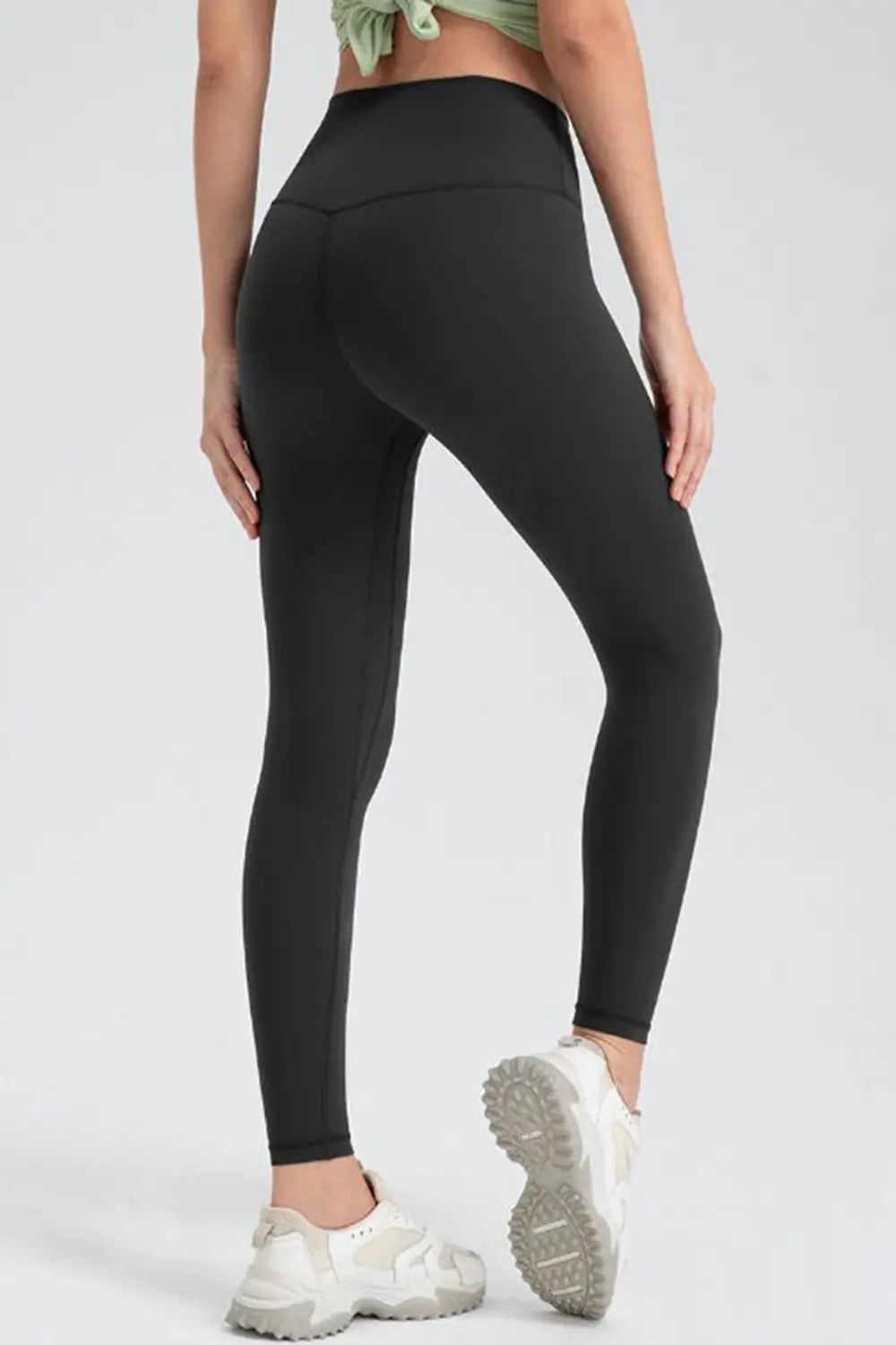 Wide Waistband Slim Fit Active Leggings – Trendsi | ClozArt