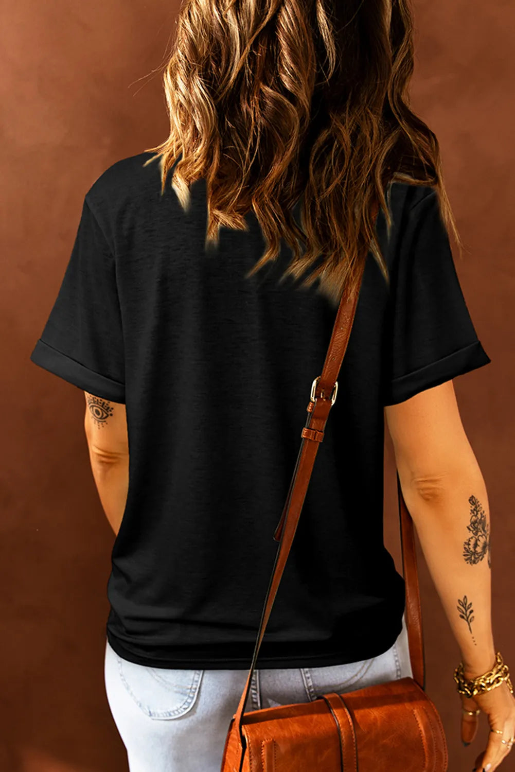 THANKFUL Sequin Round Neck Short Sleeve T-Shirt – Trendsi | ClozArt