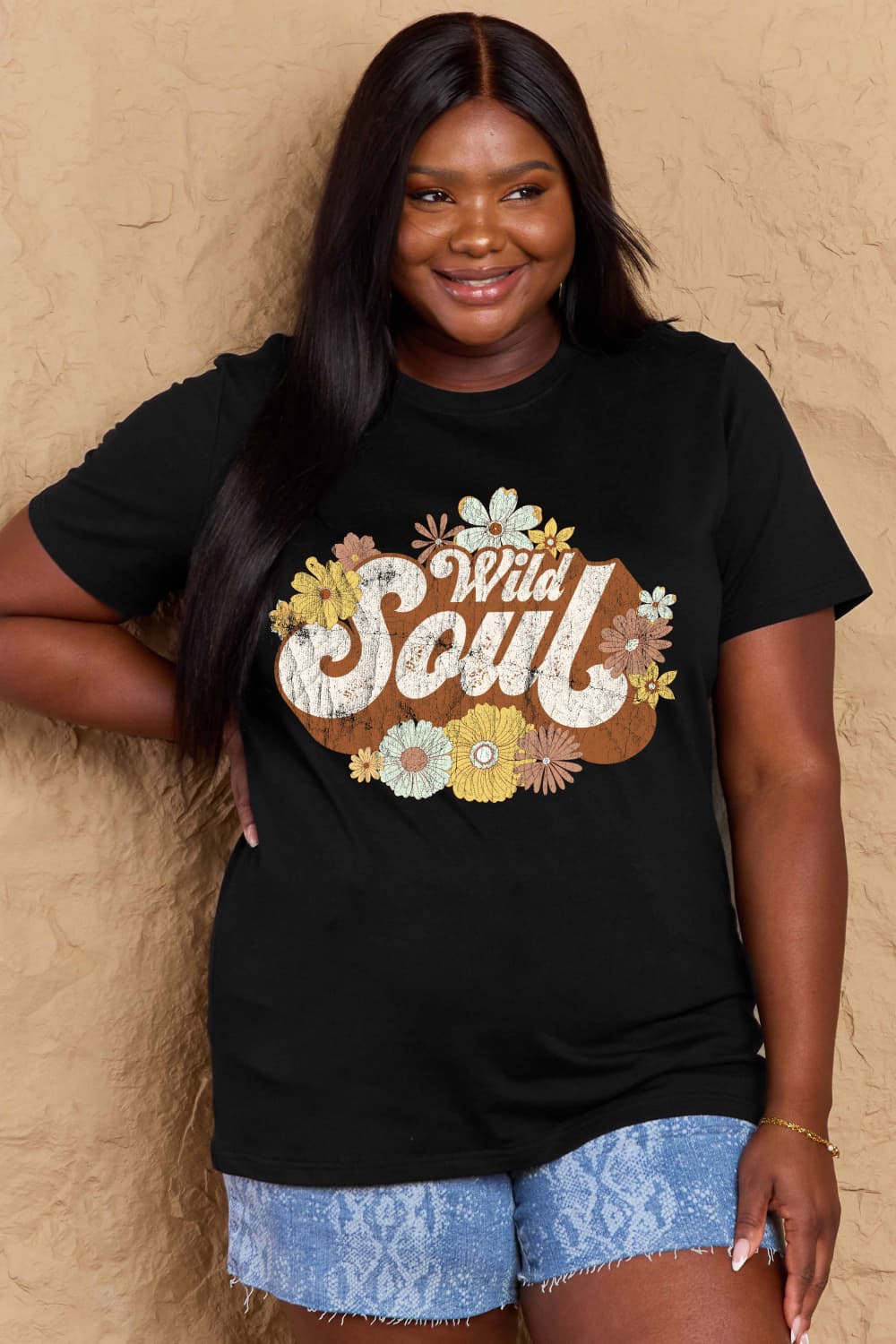 Simply Love Full Size WILD SOUL Graphic Cotton T-Shirt – Trendsi | ClozArt