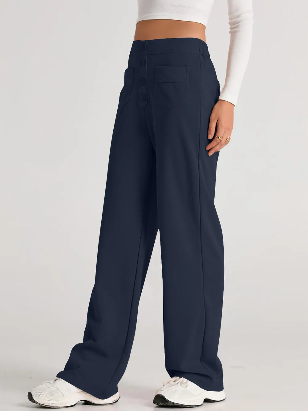 High Waist Wide Leg Pants – Trendsi | ClozArt