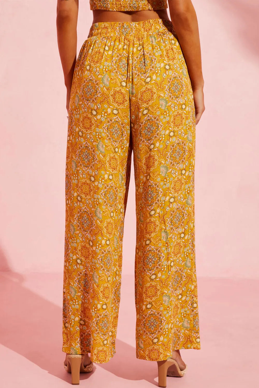 Pocketed Floral Wide Leg Pants – Trendsi | ClozArt