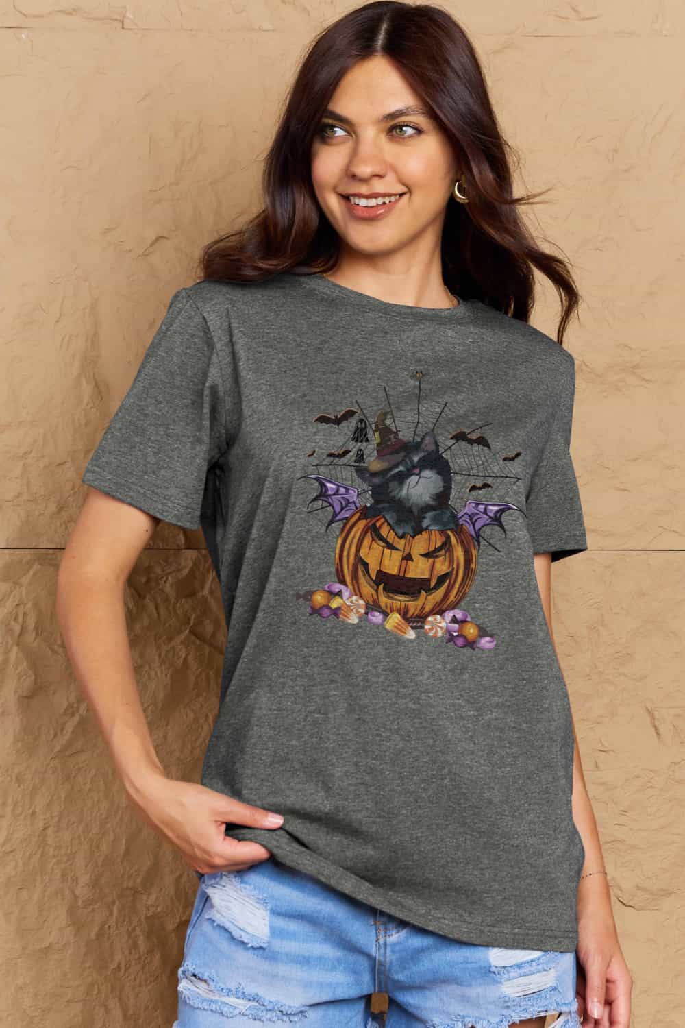 Simply Love Full Size Jack-O'-Lantern Graphic T-Shirt – Trendsi | ClozArt