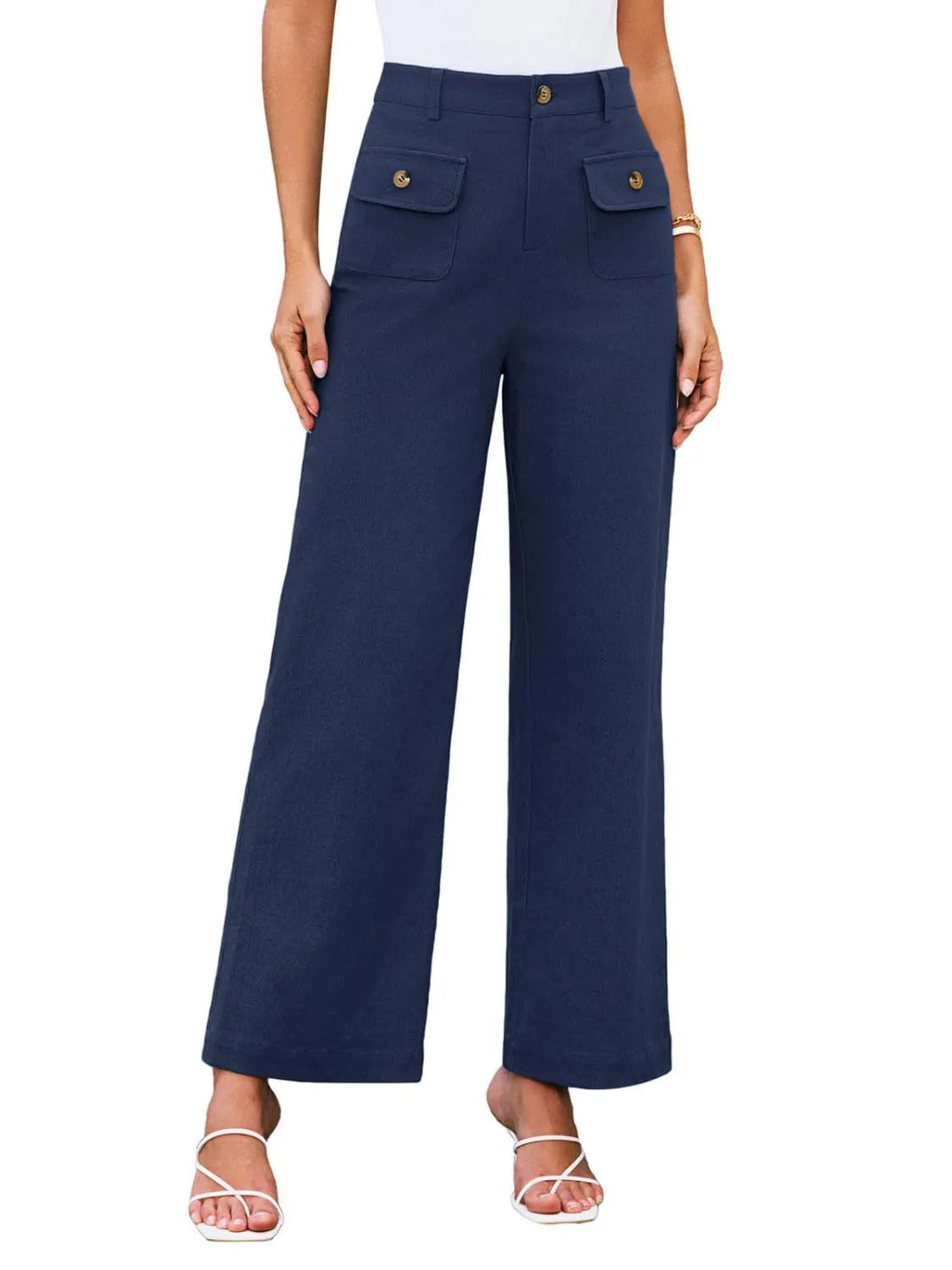 High Waist Wide Leg Pants – Trendsi | ClozArt