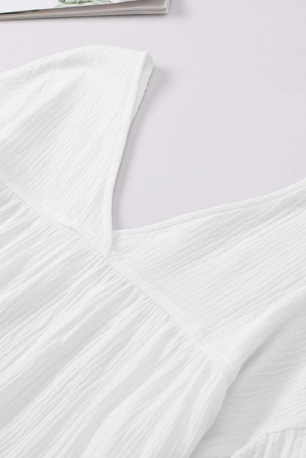 Dropped Shoulder V-Neck Blouse – Trendsi | ClozArt