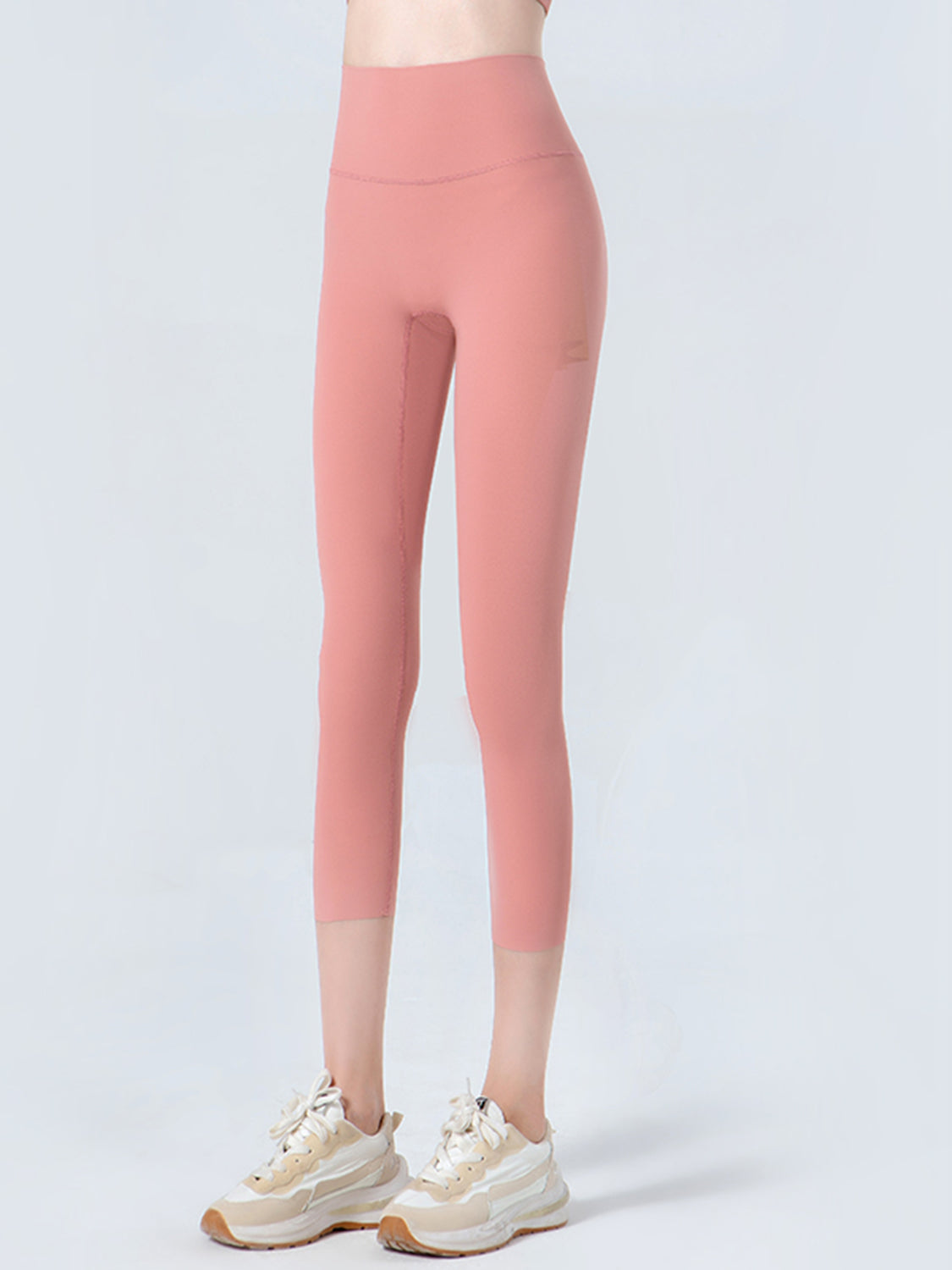 Wide Waistband Cropped Sports Leggings – Trendsi | ClozArt
